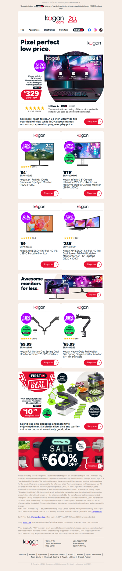 Mega Value Monitors 🔥 ONLY $329 for this 34