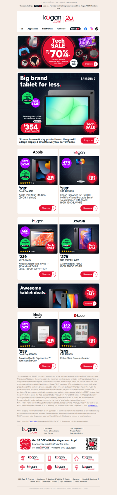 Tech Sale Deal ⚡ Samsung Galaxy Tab A11+ NOW $354 + free shipping