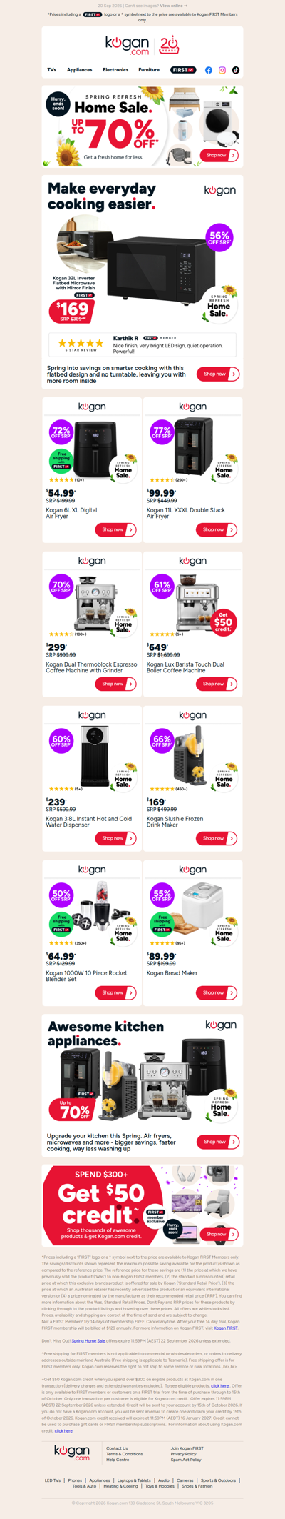 Spring Home Sale Deal 🌷 32L Microwave NOW $169 (56% OFF standard retail price)