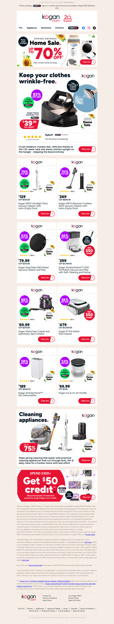 LAST CHANCE 🚨 ONLY $39.99 + free shipping for this Steam Generator Iron (83% OFF standard retail price)