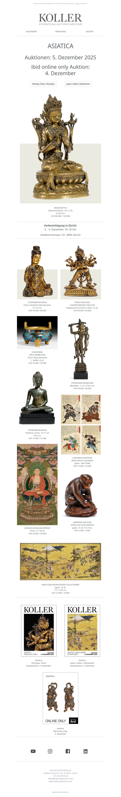 Asiatische Kunst bei Koller