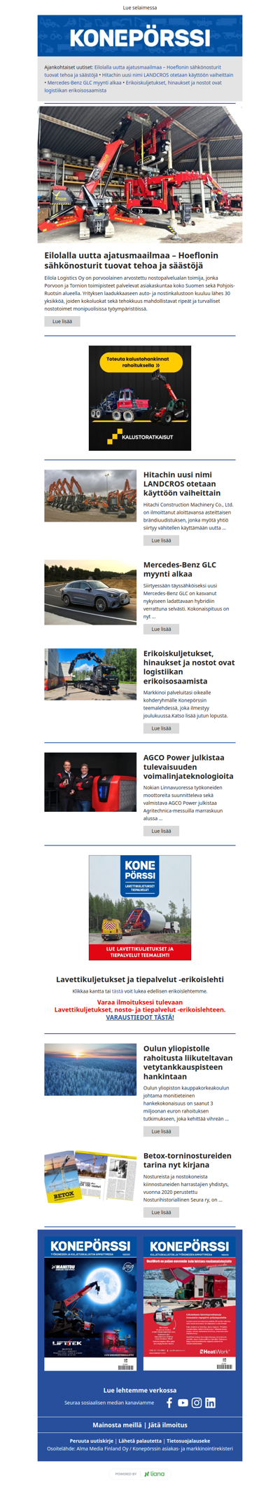 Konepörssi: Hitachin uusi nimi LANDCROS otetaan käyttöön vaiheittain