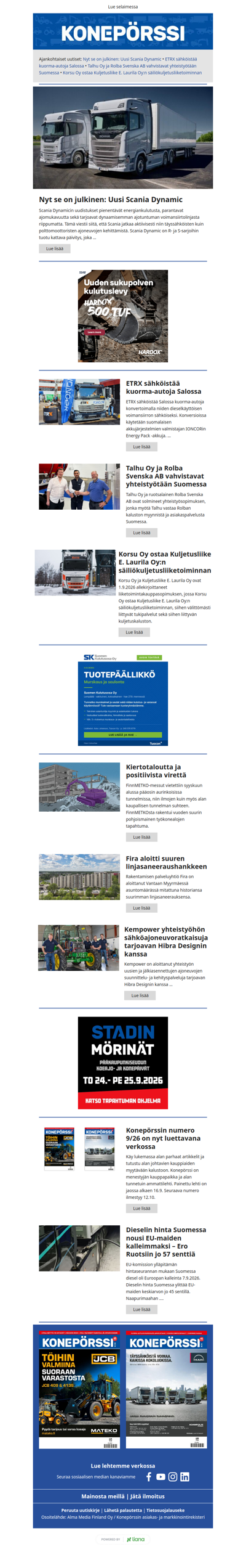 Konepörssi: Nyt se on julkinen: Uusi Scania Dynamic