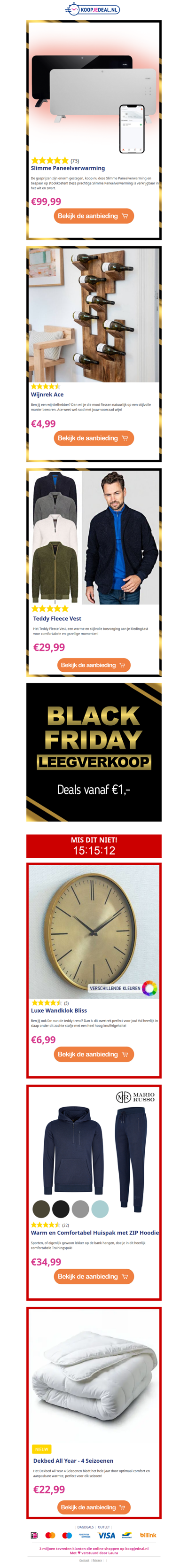 🖤 Black Friday Weken Zijn Van Start 🖤 12 Dagen Lang, Elke Dag: Exclusieve KORTING❗