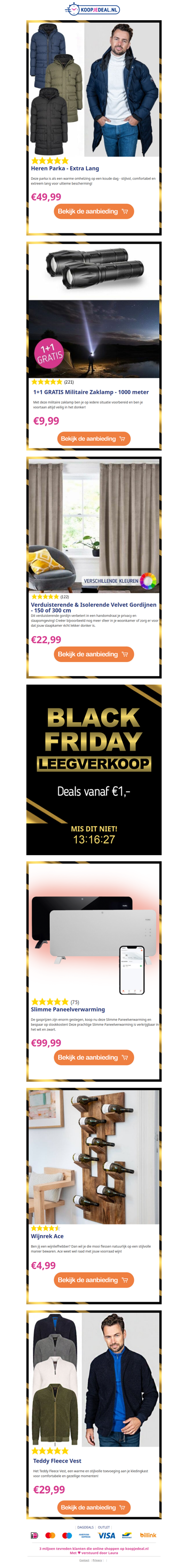 ⚠ Nieuwe Pre-Black Friday Deals!