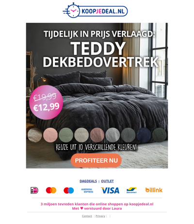 Dekbedovertrek Teddy €12,99 💤🧸