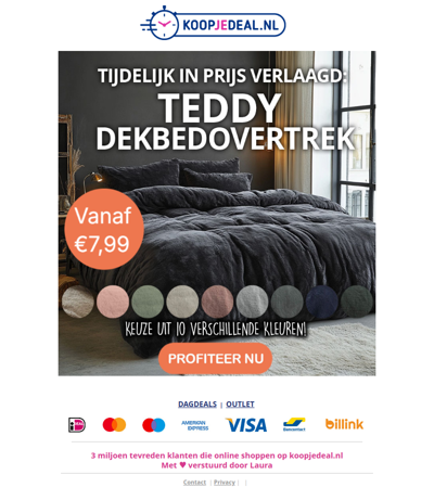 Dekbedovertrek Teddy €7,99 💤🧸