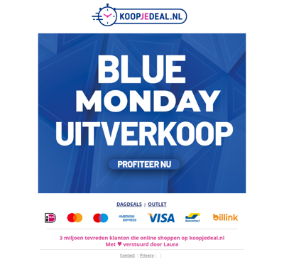 💙 Blue Monday Uitverkoop 💙