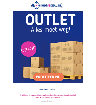 Nieuwe Outlet Deals❗