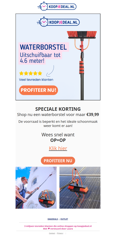 Bespaar 90% op de lenteschoonmaak!