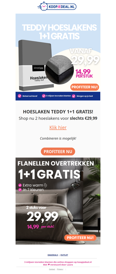 1+1 GRATIS: Teddy Hoeslakens