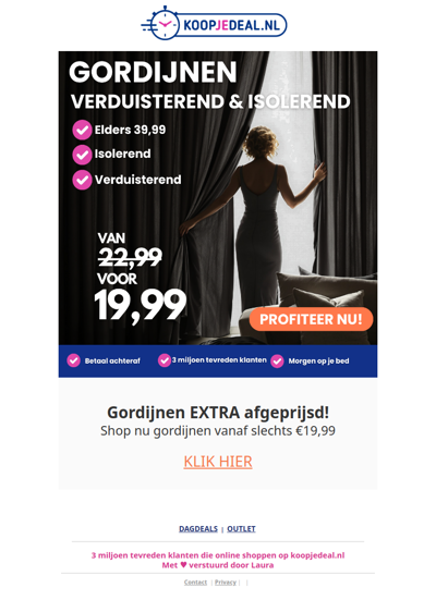 Verduisterende Gordijnen Nu €19,99🌙