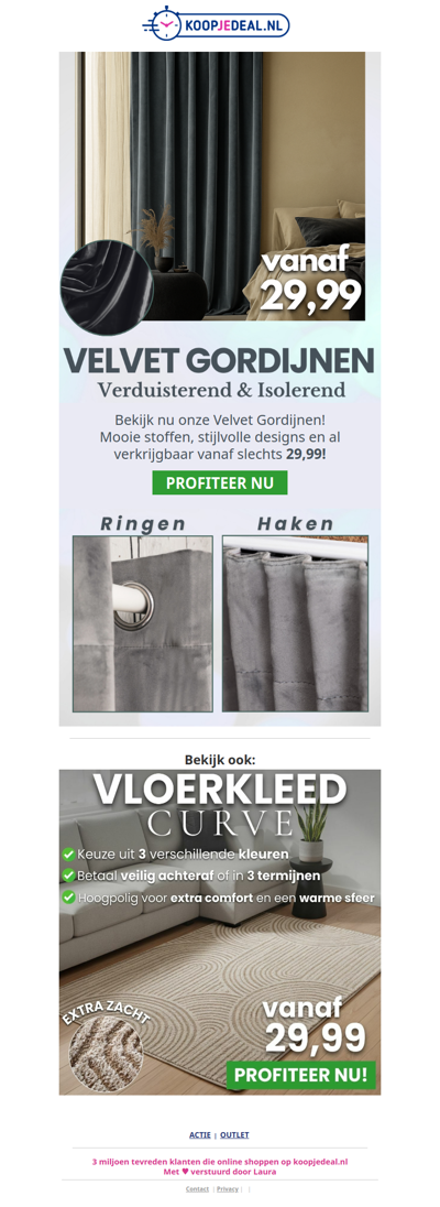 Velvet Gordijnen nu Extra Voordelig 🌟