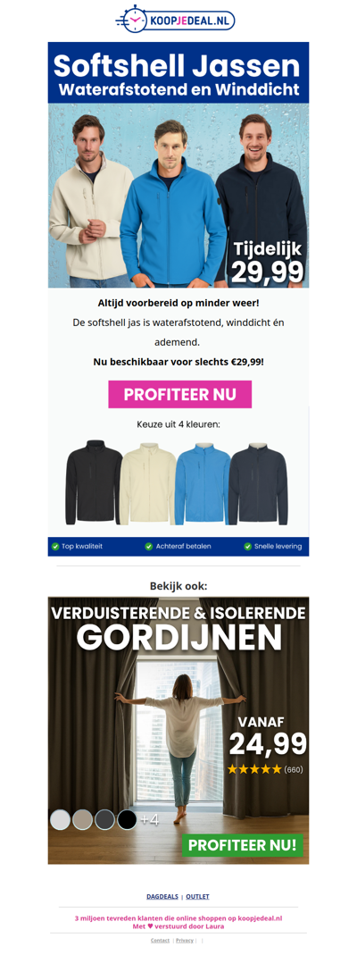 Blijf Droog én Stijlvol met de Softshell Jas