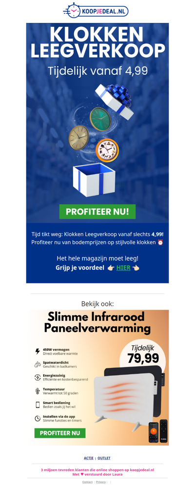Tijd tikt weg: Klokken Leegverkoop 📦