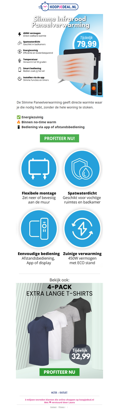 Slimme Paneelverwarming nu 79,99 🌡️
