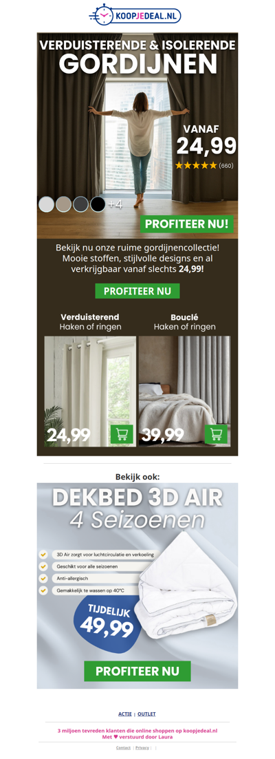 Isolerende Gordijnen NU 24,99 🌡️