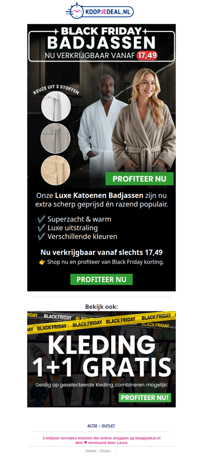 Luxe Badjassen vanaf 17,49 😱