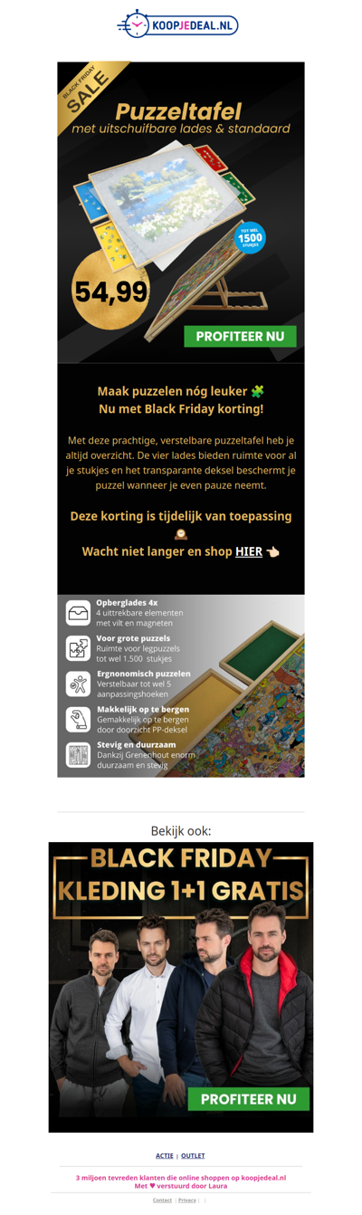 Premium Puzzeltafel nu 54,99 🧩​