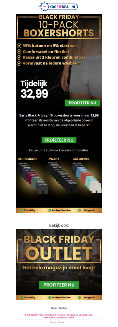 10-PACK Boxershorts nu 32,99 🩲