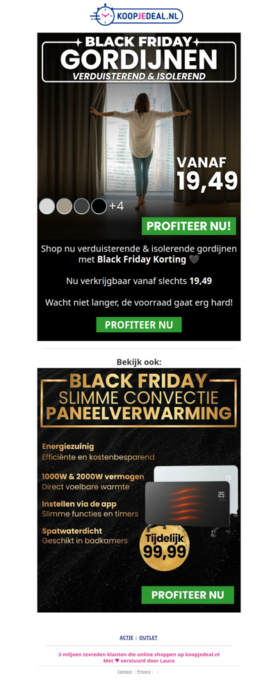 Actie: Gordijnen vanaf 19,49 💥