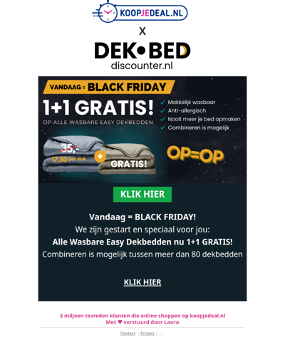 GRATIS black friday deal voor jou!⏰