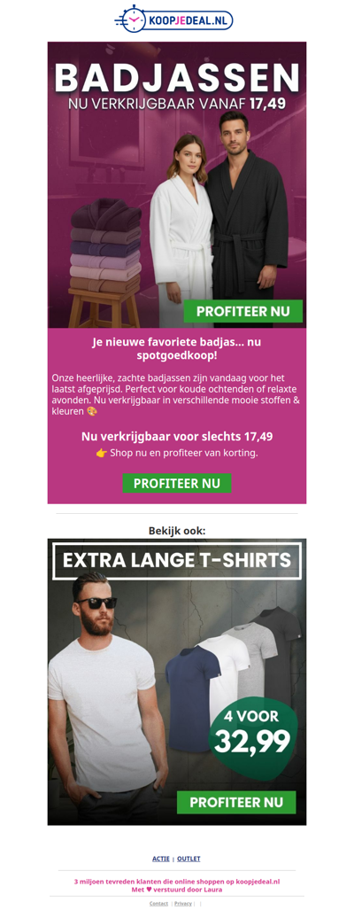 Luxe Badjassen nu Spotgoedkoop! 🫧