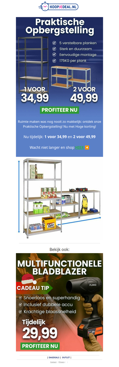 Nieuw: Praktische Opbergstelling 📦