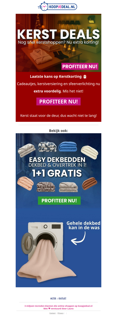 Nu of Nooit: Kerst Deals 🎁 -60%