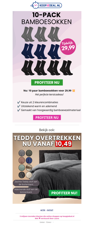 10-PACK Bamboesokken zijn terug!