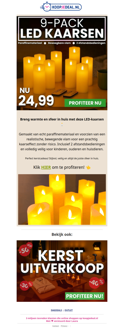 Nu 9 LED Kaarsen voor 24,99 🕯️