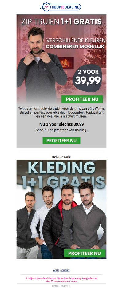 Nieuw: 2 Zip Truien voor 39,99 ⚠️