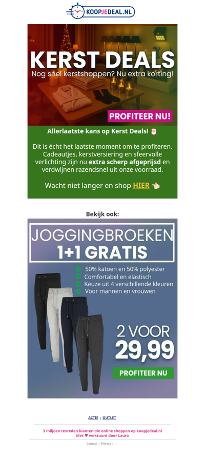 Allerlaatste Kans op Kerst Deals! 🎅🏼