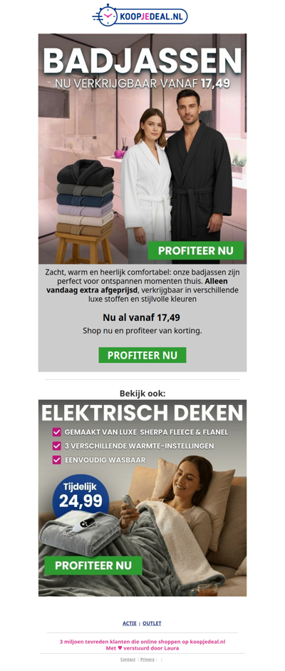 Badjassen met Extra Korting Kopen?