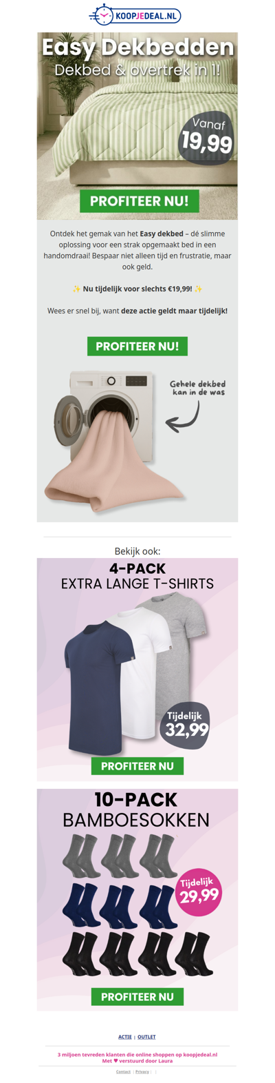 Nieuwe Easy Dekbedden nu 19,99 ✨