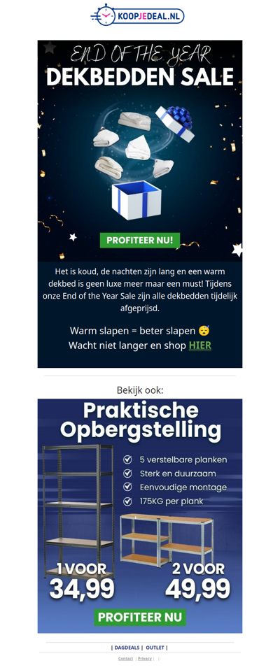 Koud in Bed? Dekbedden nu Afgeprijsd ❄️