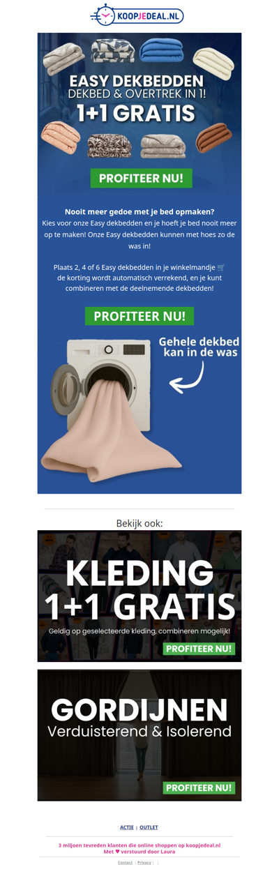 Nooit meer je bed opmaken?