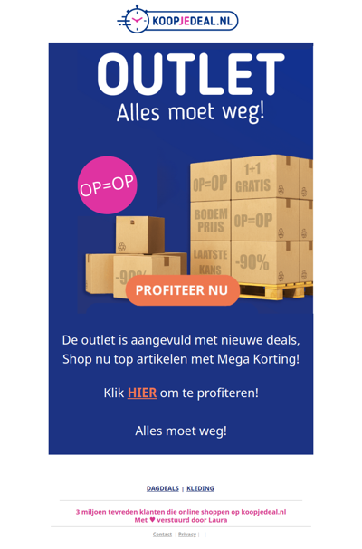 Outlet = Aangevuld met Nieuwe Deals 🚨