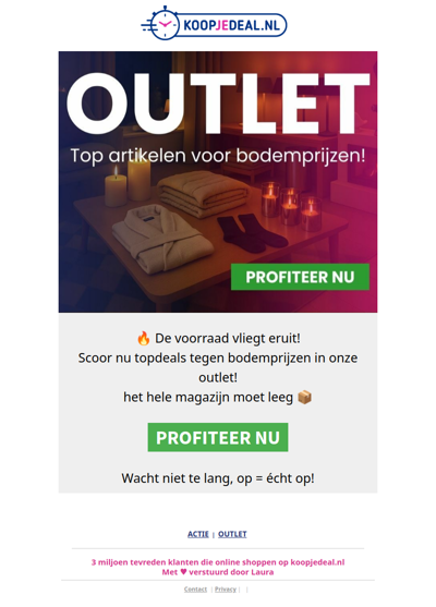 RE: Heb ik de Outlet gemist?