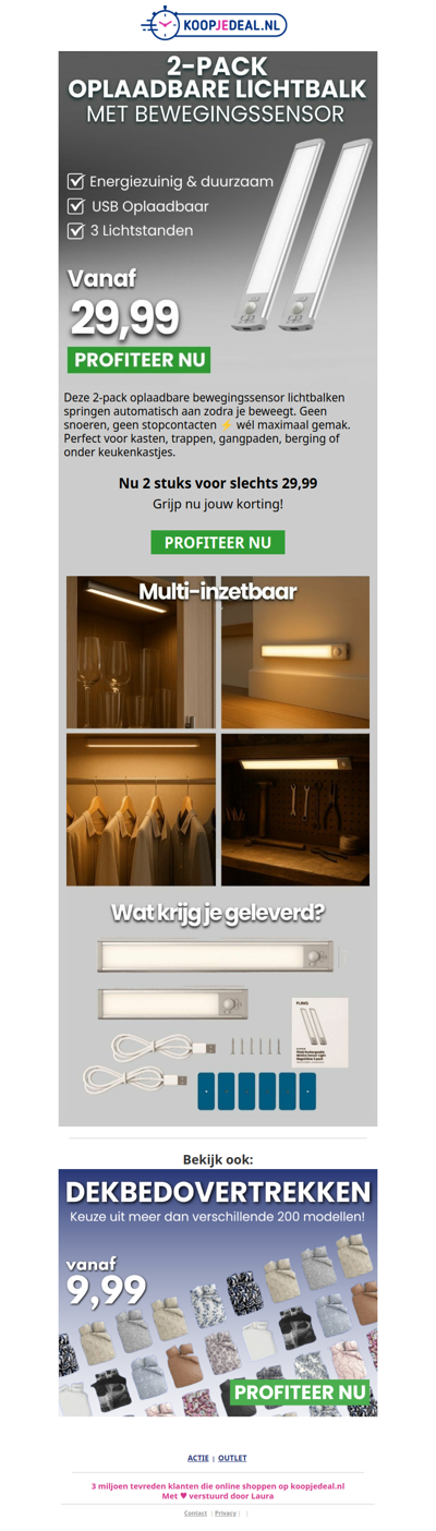 2-PACK Lichtbalken nu 29,99 💡