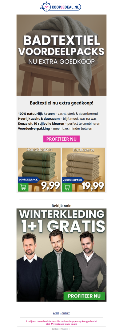 Nieuw: Badtextiel Voordeelpacks 🧺