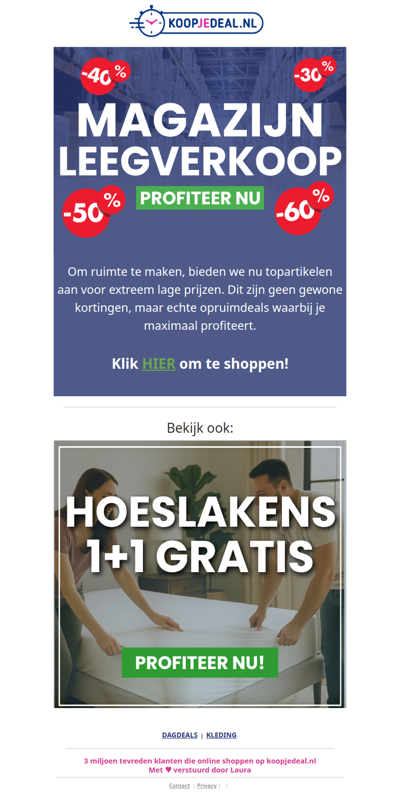 We maken ruimte… jij profiteert