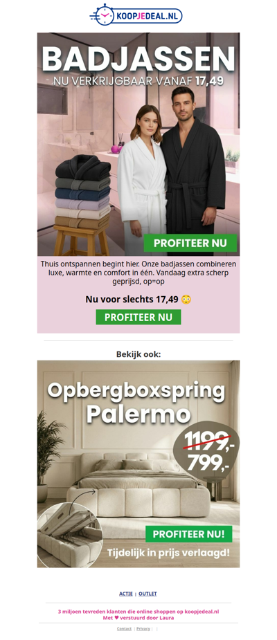 Vandaag extra scherp: Badjassen 👘