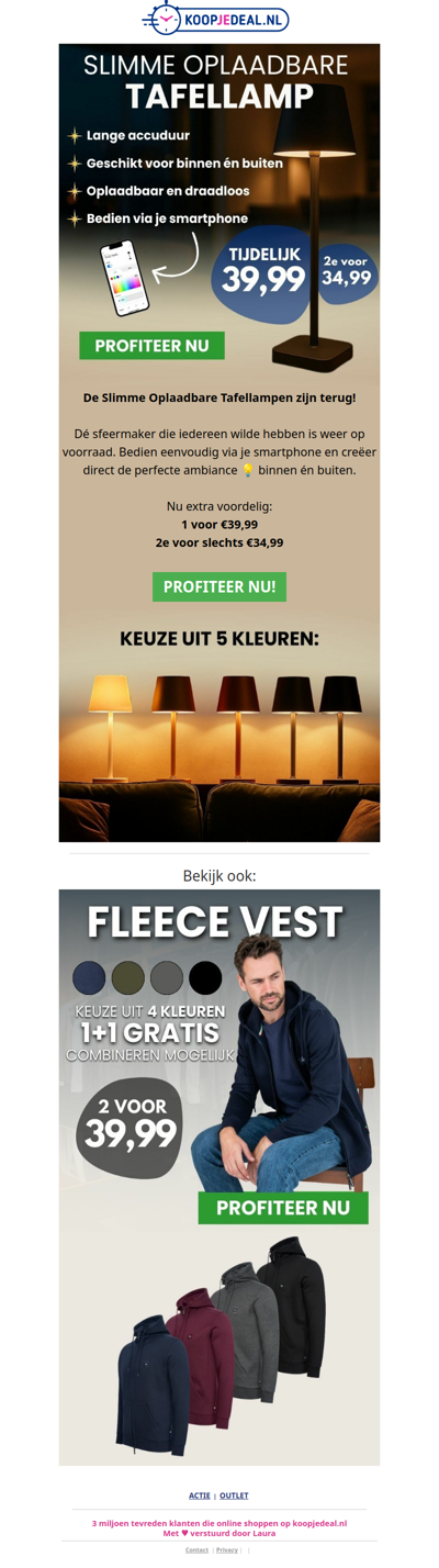 Slimme Tafellamp = tijdelijk terug 💡