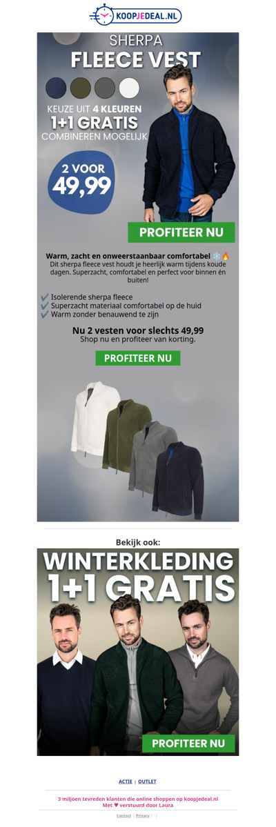 2 Sherpa Fleece Vesten nu 49,99 🥶