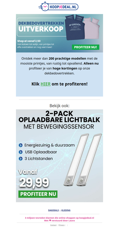 Dekbedovertrek Uitverkoop 🚨