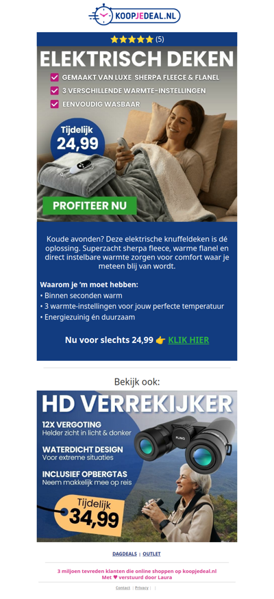 Elektrisch Warmte Deken nu 24,99 🌡️