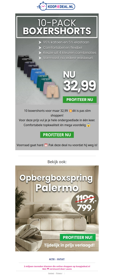 10 Boxershorts voor 32,99 😱​