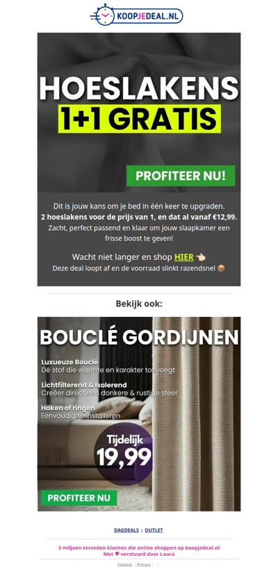 Nu 2 Hoeslakens voor 12,99 🤩