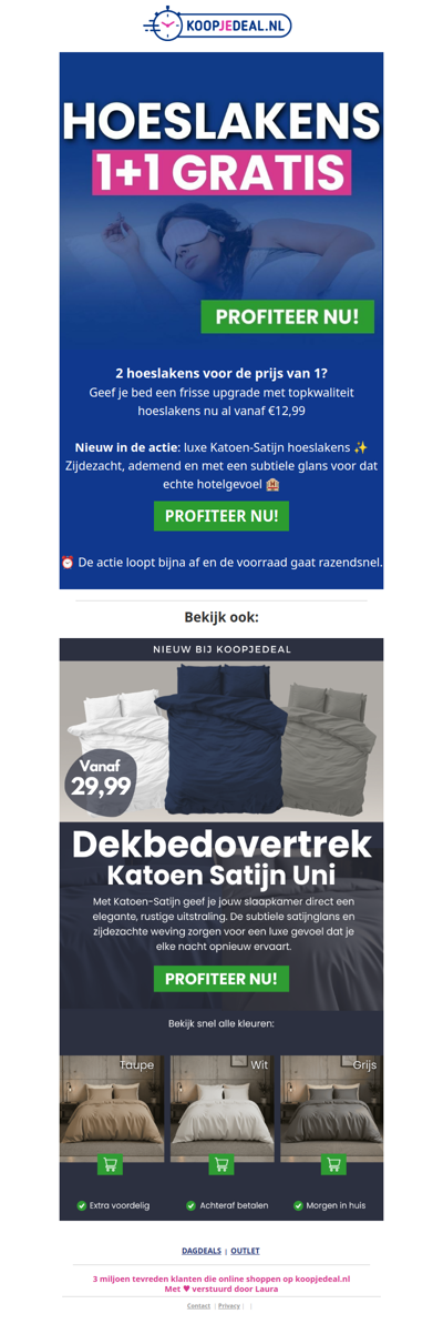 2 Hoeslakens voor de Prijs van 1❓